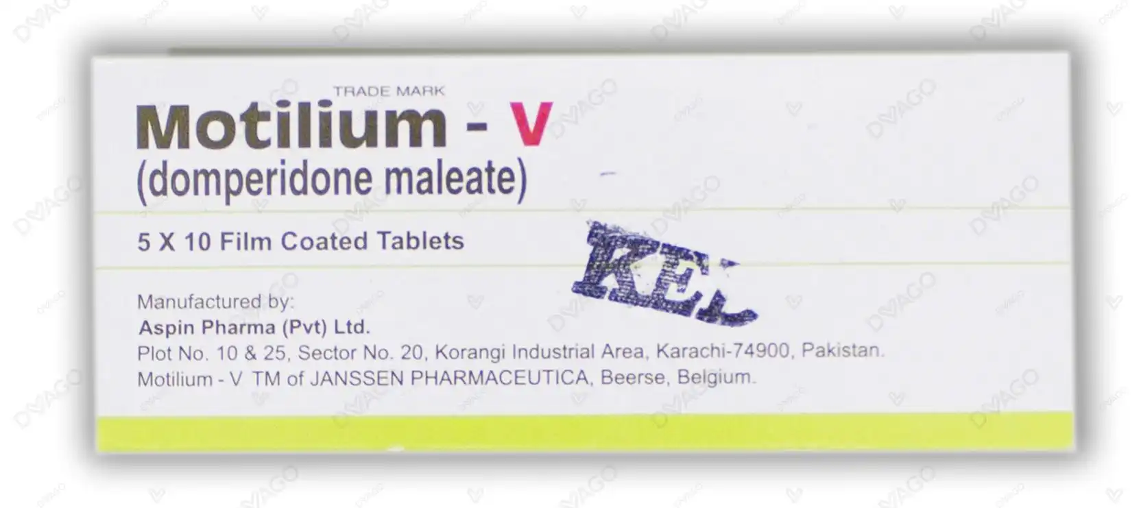 Motilium-v Tablets 12.72mg